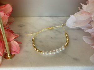 Pearls and Gold beads